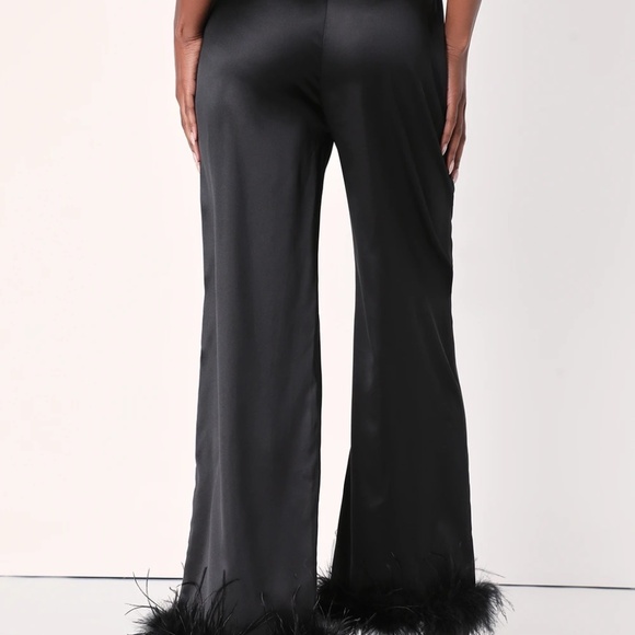 Lulus Pajama Pants - Black - Sz M (NWT) - Picture 2 of 4